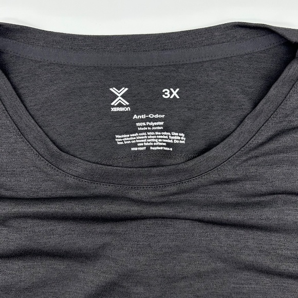 Xersion Women's Plus Size Black Crew Neck Long Sleeve T-Shirt Size 2X 3X - Picture 10 of 10